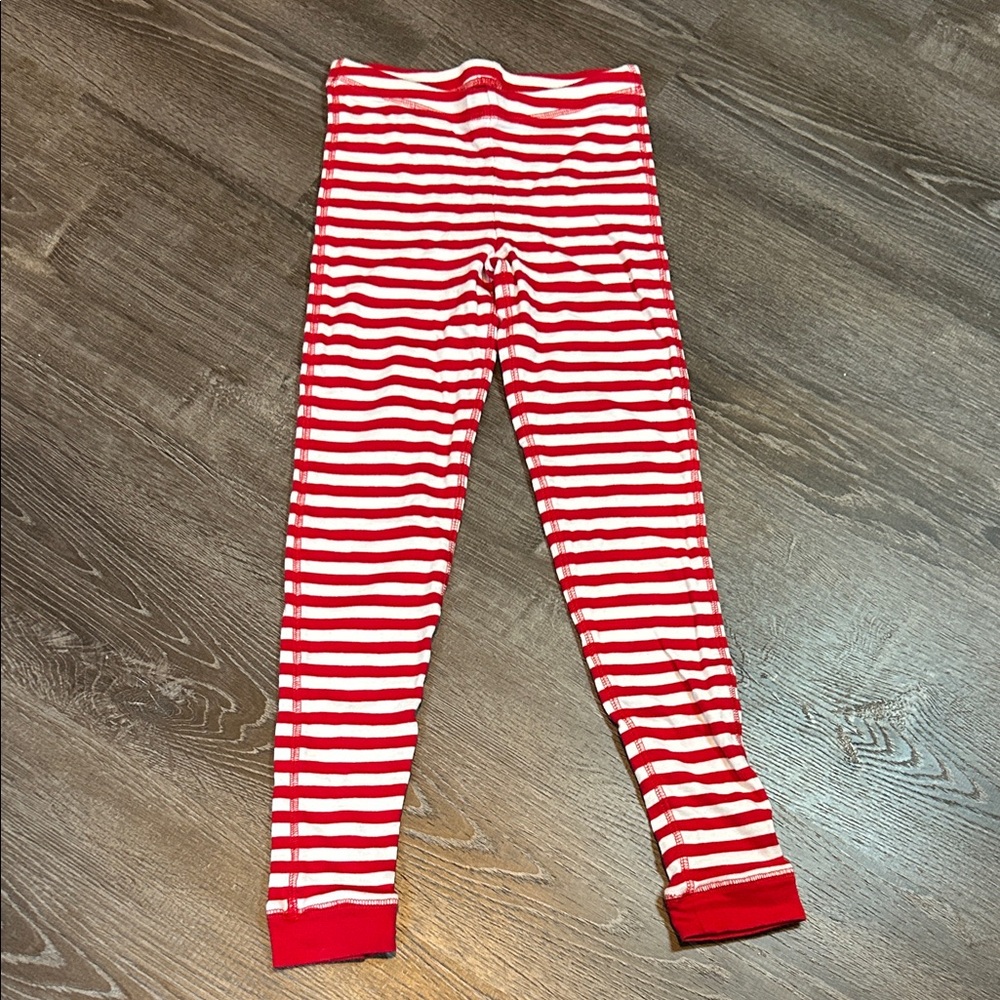Primary Red and White Striped pajama pants